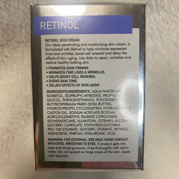 Global Beauty Care Retinol Skin Cream 1.7 Oz Anti-Aging - Picture 3 of 4